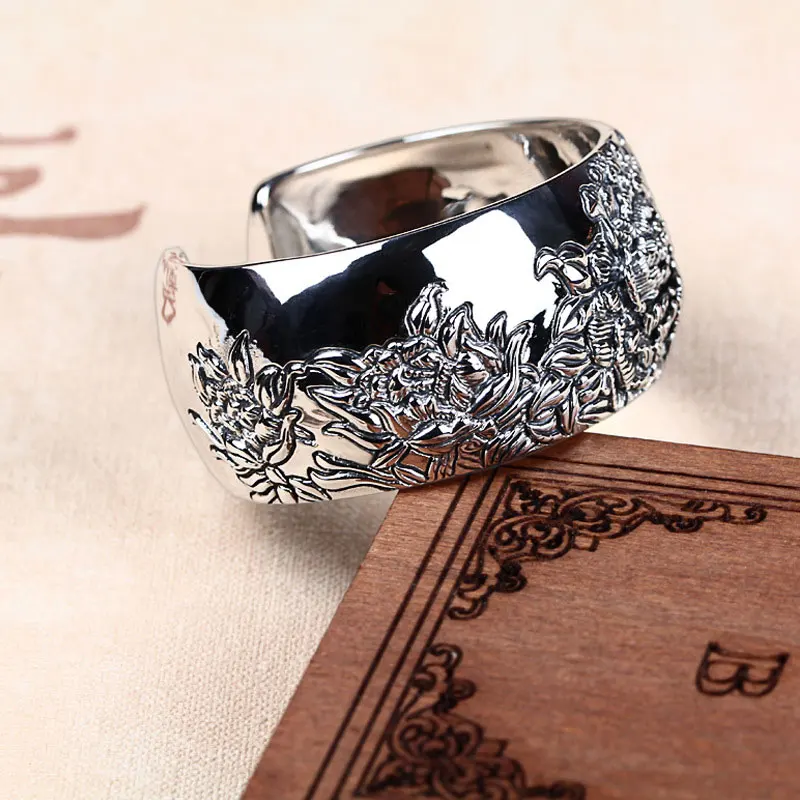 Женские браслеты из серебра 925 пробы RADHORSE изысканные ювелирные изделия китайский