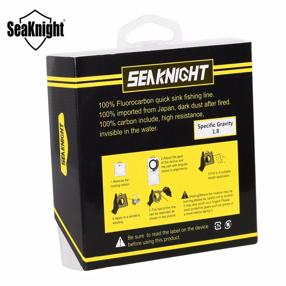 Фторуглеродная леска SeaKnight 50 м 100% японский материал фторуглеродная рыболовная 60LB