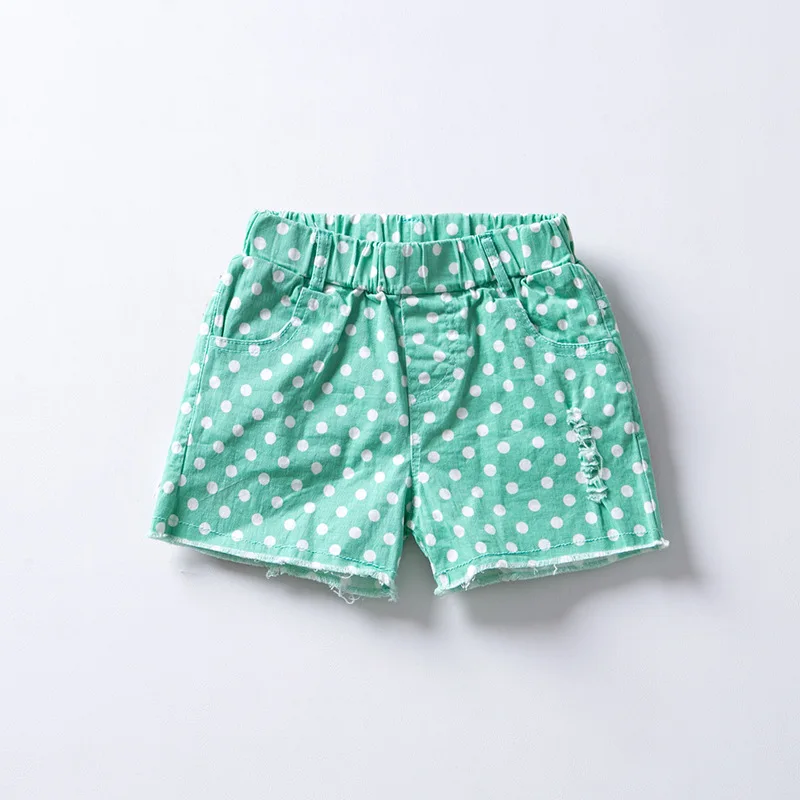 Летняя мода Шорты для женщин Обувь мальчиков Классический горошек хлопок
