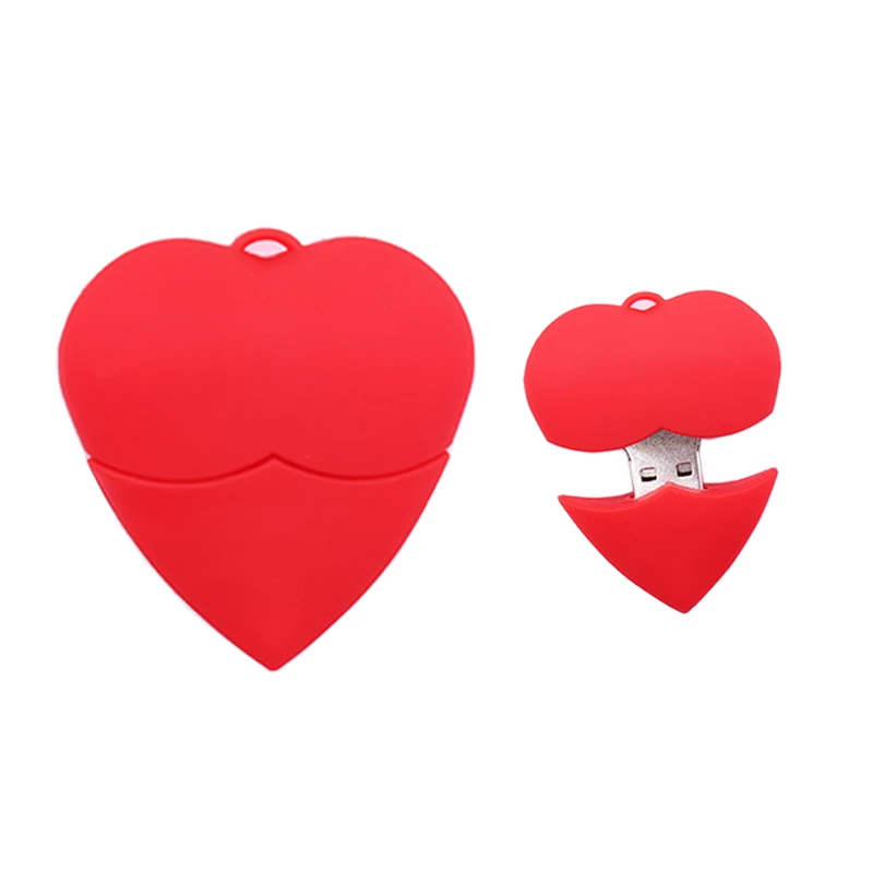 USB Стик с мультипликационным принтом любящее сердце карту флэш памяти