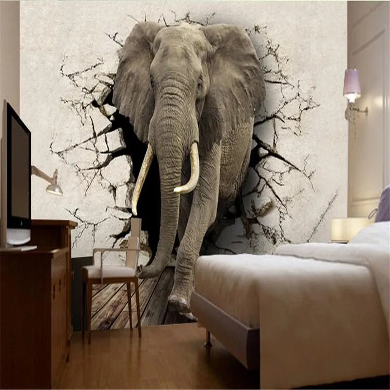 Качественные фотовспышки из ткани обои/Животные Гостиная ТВ фон детская комната