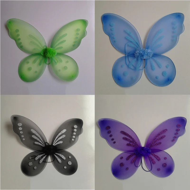 Костюм на Хэллоуин для девочек с блестящим ангелом и сказочными крыльями бабочки