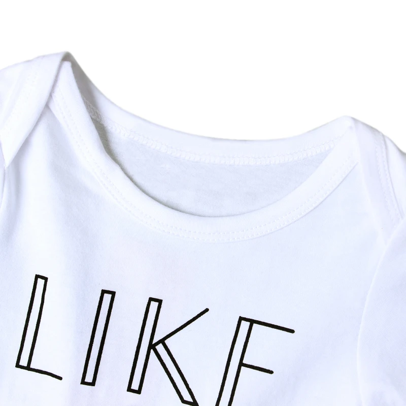 2017 Newborn Infant Baby Boys Girls Bodysuit Short Sleeve Letter Boss Jumpsuit Outfits Clothes 4-24M DS40 |