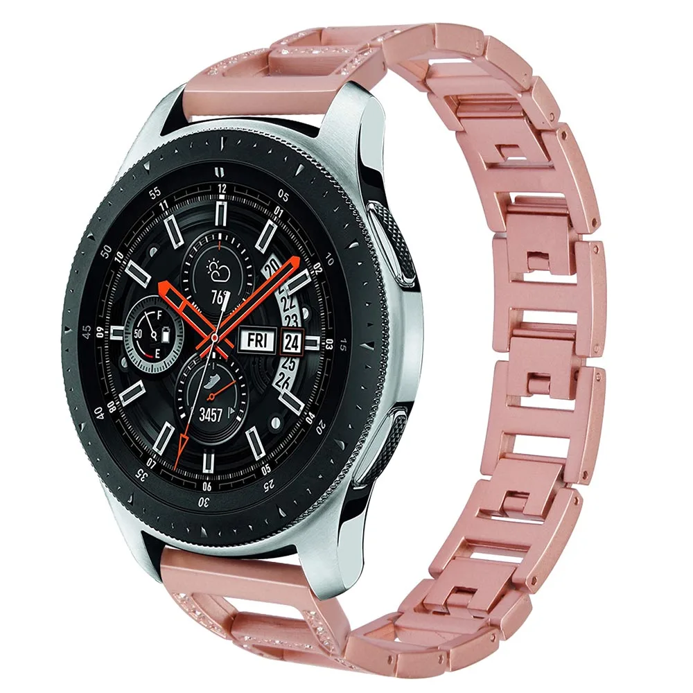 Коробка для Samsung Galaxy Watch 46 мм ремешок 22 нержавеющая сталь горный хрусталь часов из