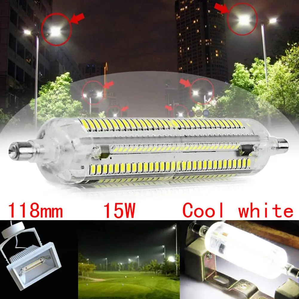 Hot Selling 3014 SMD R7S LED Horizontal Plug Corn Light Silicone Lamps 10W/15W AC220V-240V | Лампы и освещение
