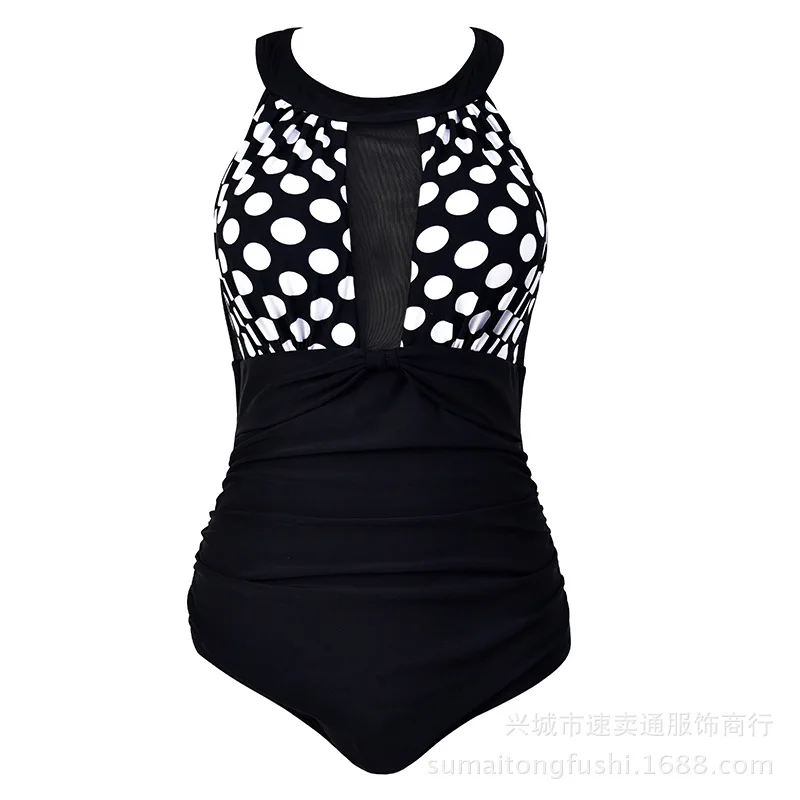 

2018 new Bikinis For Big Women swimsuit Plus Size M-5XL striped cross bandage patchwork Bathing maillot de bain 88111Y