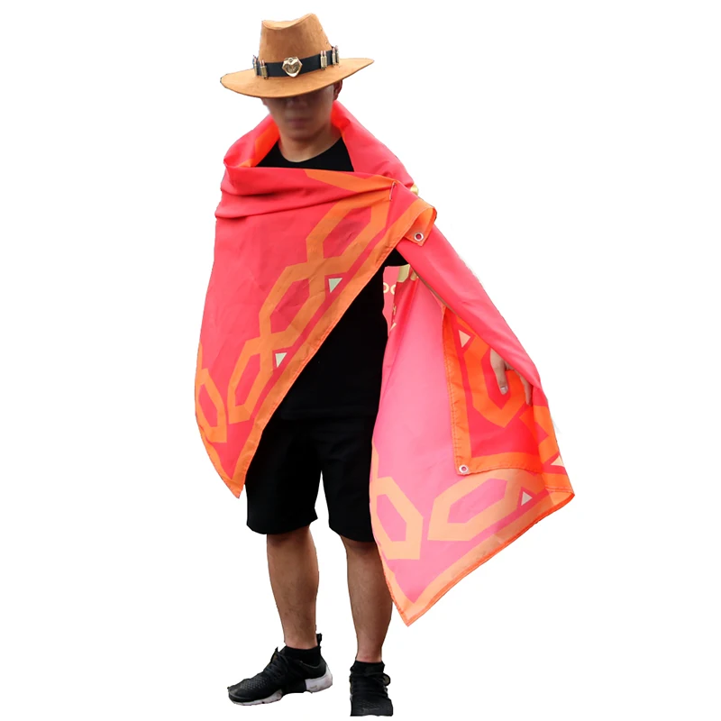 

OW Mccree Unisex Cloak Cosplay Costume cloak with hat 11
