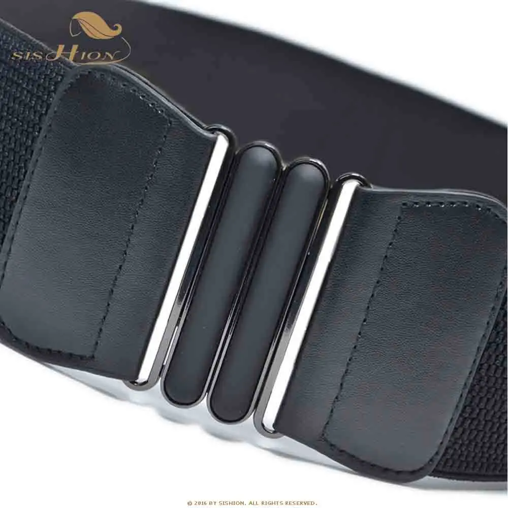 SISHION женский эластичный широкий Корсет Пояс Cincher Пояс VB0059 черный белый красный пояс для женщин 69-96 см
