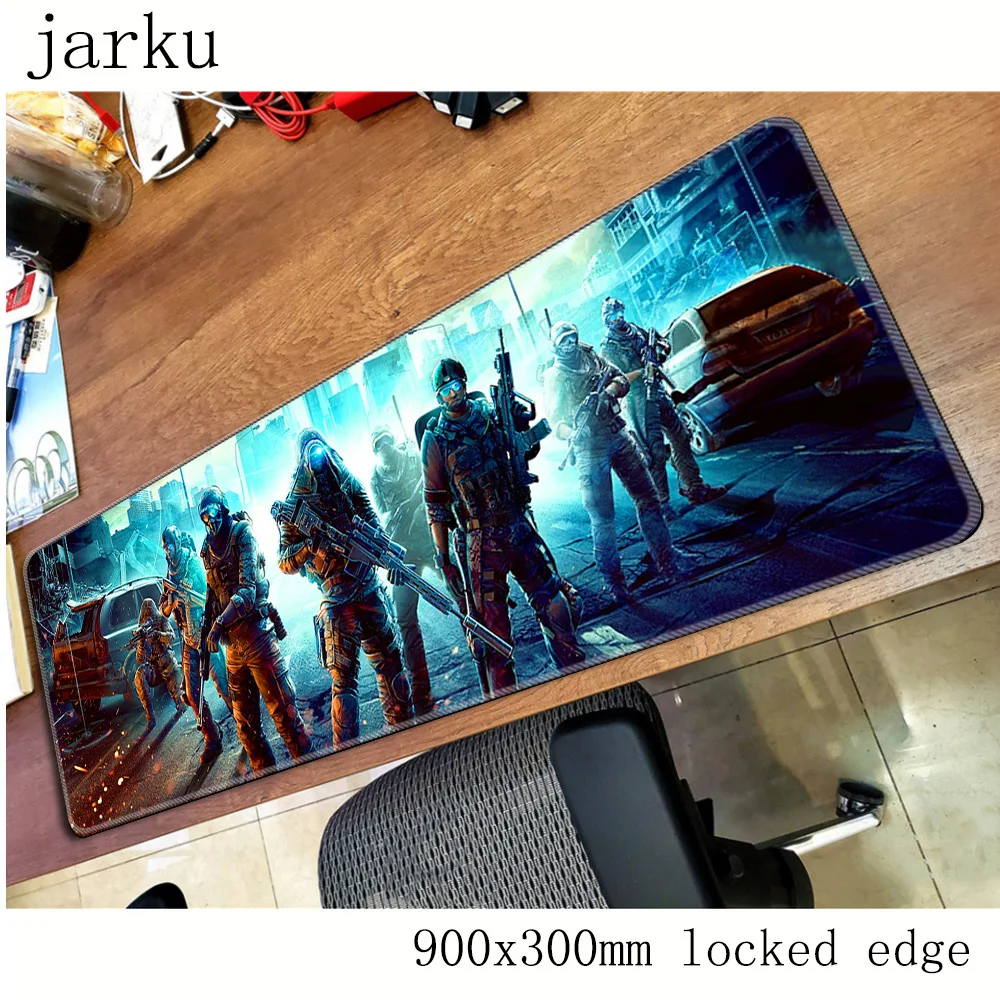 Геймерский коврик для мыши warface 900x300 мм большой игровой ноутбука с узором HD