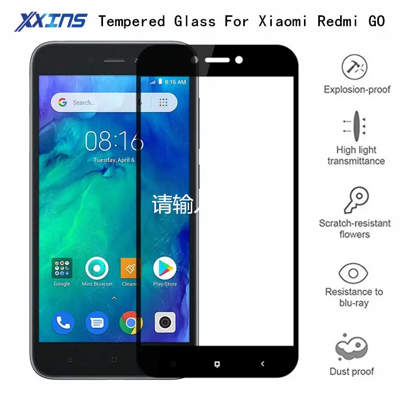 Закаленное стекло для Xiaomi redmi GO Полный Защитная пленка экрана 2019 Новый чехол