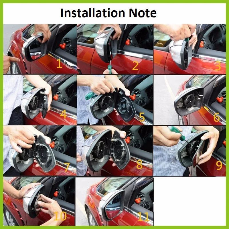 Для Skoda Octavia A6 MK2 2009 2010 2011 2012 2013 автомобиль-Стайлинг с подогревом Электрическое крыло боковое зеркало заднего вида Стекло Левая сторона водителя