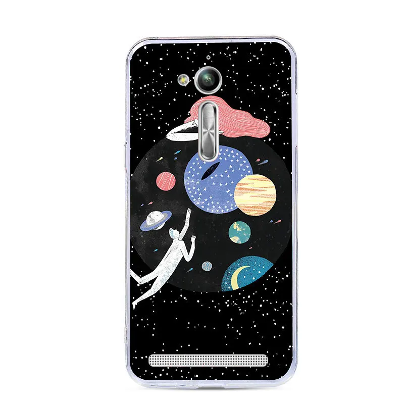 60 Lamo чехол, мягкий ТПУ чехол для телефона для ASUS ZB500KL X00AD Zenfone Go ZB500 ZB 500 KL 500KL ZB500KG, задняя крышка с изображением животных и фруктов, чехол s - Цвет: 60