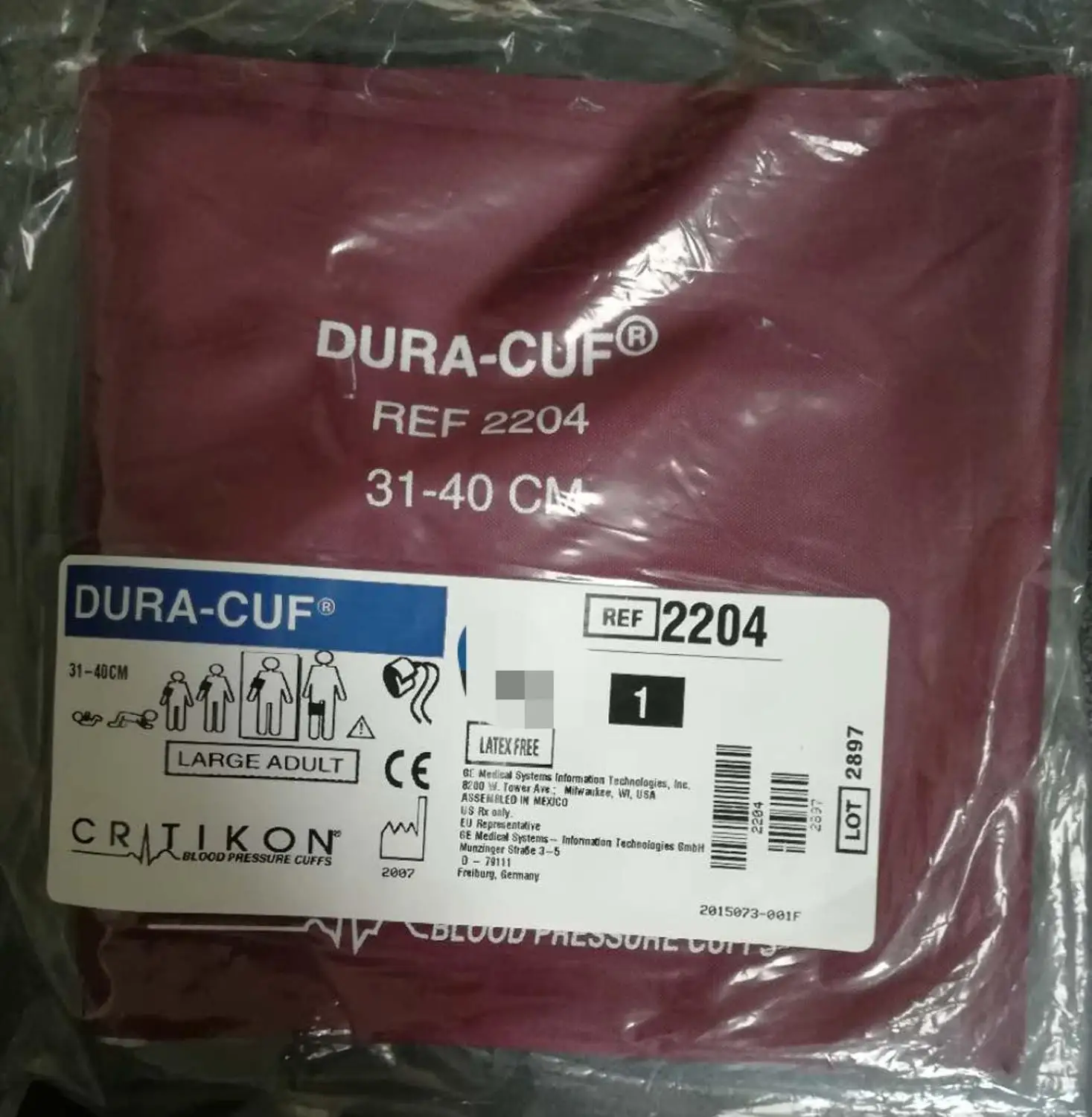 

DURA-CUF манжета, 2T, SUBMIN, справ. № 2204 (31-40 см) Взрослый Браслет, взрослый, новый, оригинальный