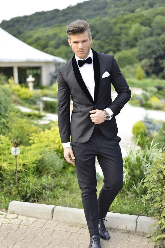 Костюм Homme Terno Masculino, смокинги, приталенные мужские костюмы, новейший дизайн, свадебные костюмы для мужчин, 3 предмета(пиджак+ брюки+ галстук