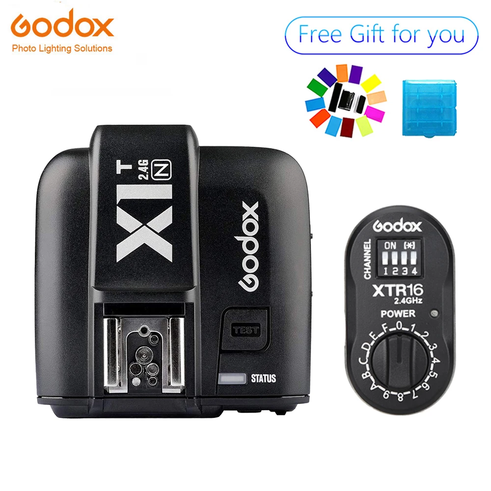 Godox XTR 16 беспроводной 2 4G Управление питанием флэш приемники + X1T N TTL передатчик для