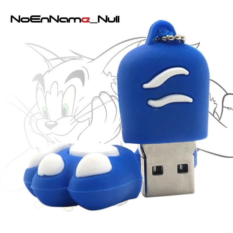USB 2.0 Flash Drive pen driver 8GB 16GB Cartoon Cat paw shape 32GB Flash Pendrive Memory Stick Pen Thumb Drive Gift