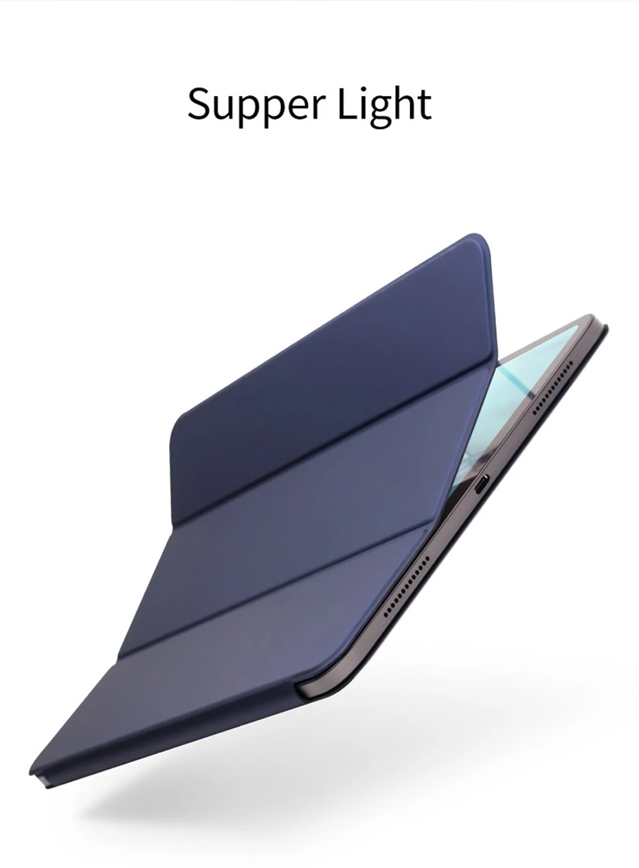 QIALINO ультра тонкий чехол для планшета из натуральной кожи для iPad Pro 12,9 функция пробуждения и сна флип чехол для Apple iPad Pro 11"