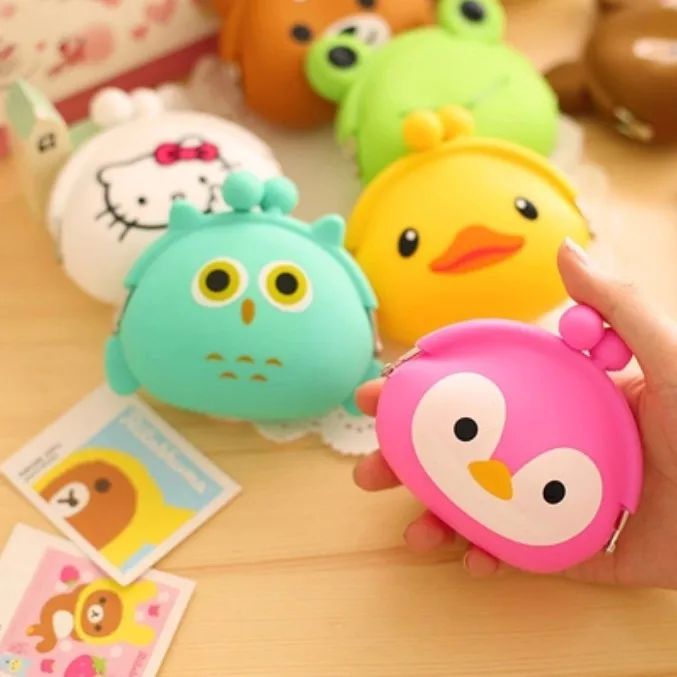 Корейская конфетная цветная сумка для монет девочек милый мультяшный