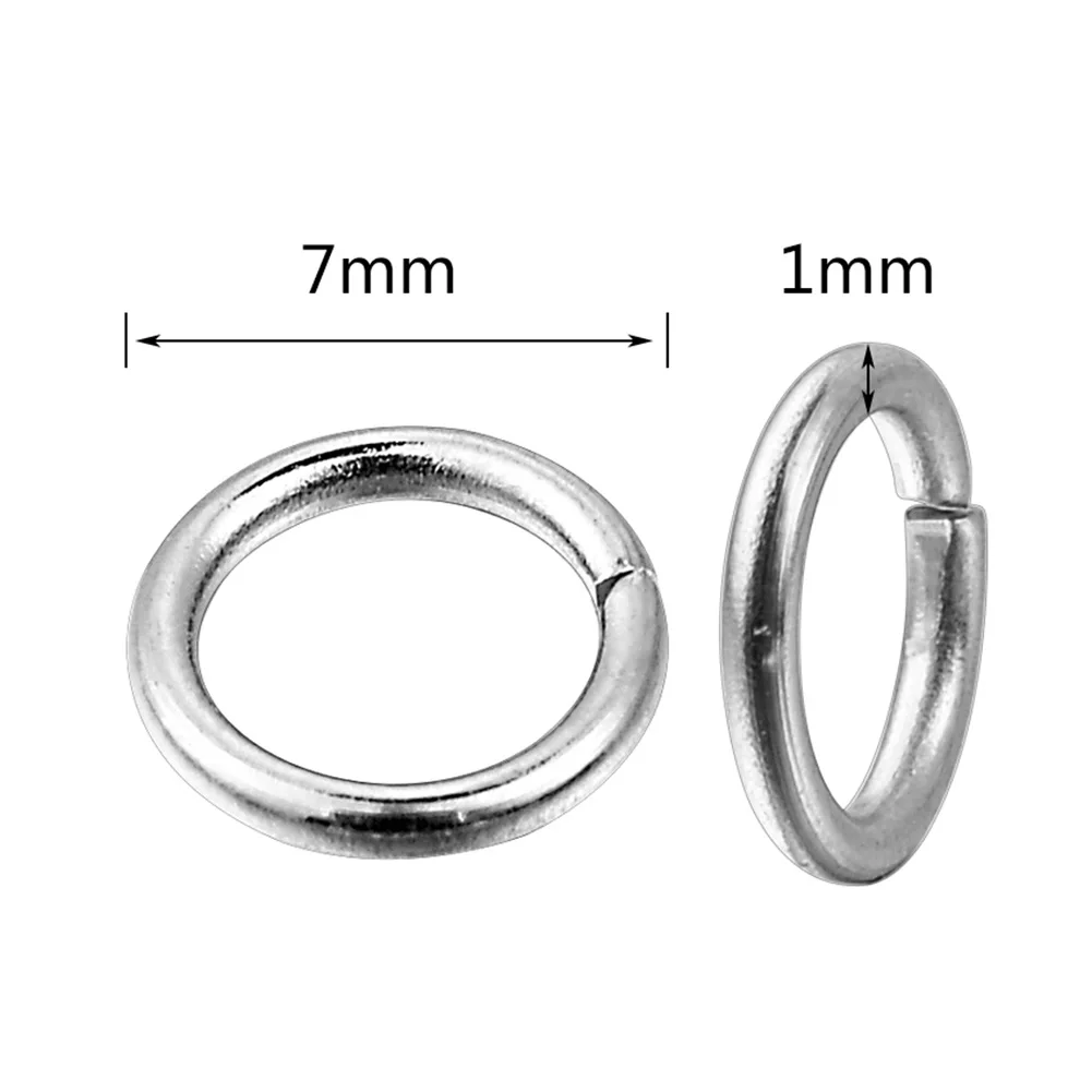 50-500pcs/Lot /4/5/6/7/8/10mm Stainless Steel DIY Jewelry Findings Open Circle Loops Jump Rings For Making Accessories | Украшения и