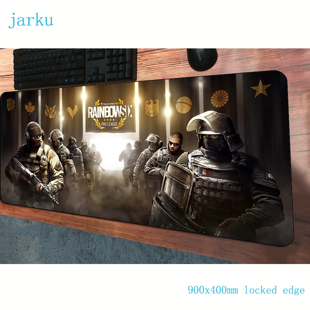 Коврик для мыши rainbow six 900x400 мм коврик высокое качество лучший игровой геймер