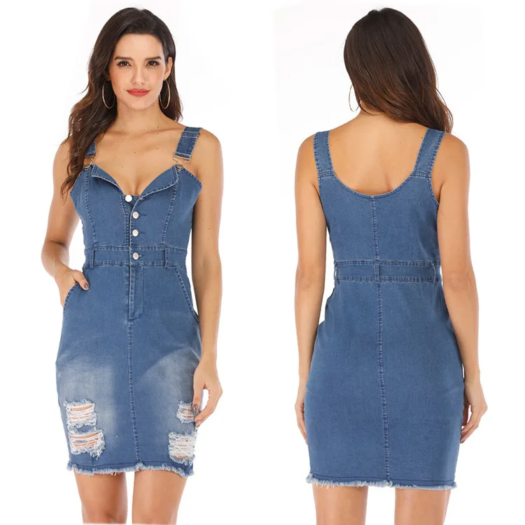 2019 модные женские платья с лентами моющиеся водные джинсы сексуальные плюс