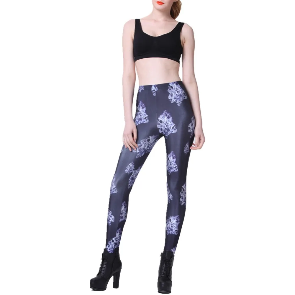 

Elastic Casual Pants 3D Digital Printing ice crystals Pattern Women Leggings 7 sizes Fitness Clothing Free Shipping
