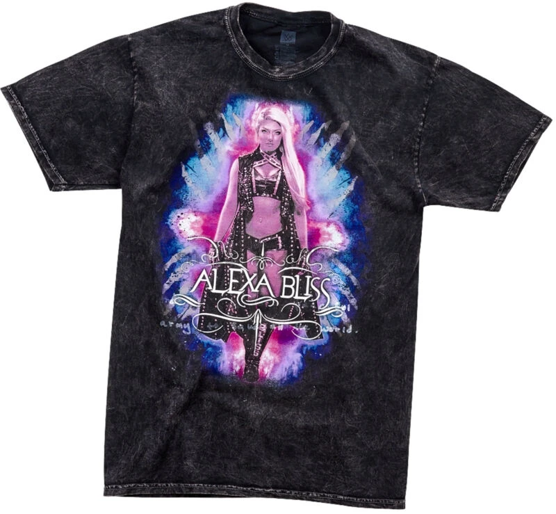 Официальная Оригинальная футболка с эффектом минеральной стирки ALEXA BLISS | Мужская
