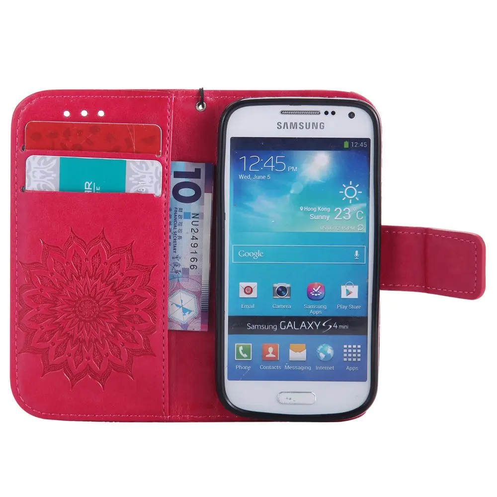 Чехол для Samsung Galaxy S4 Mini S4mini Duos i9192 i9195 кошелек флип чехол телефона из искусственной