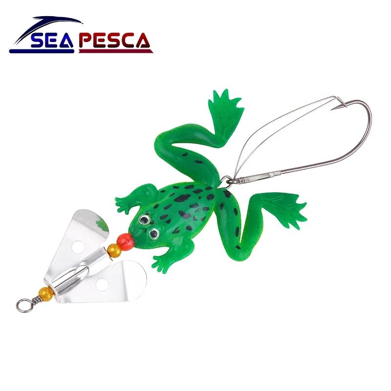 SEAPESCA мягкая резиновая в виде лягушки рыболовная приманка 75 мм 6 г Crankbait имитация