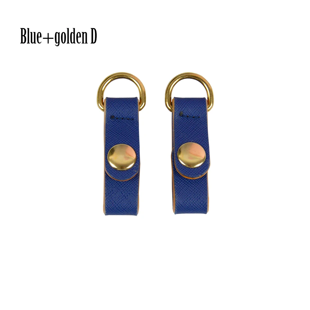 blue golden 1 пара, 2 шт., зажим для фиксации, крепление для Obag, искусственная кожа, ремешок, зажим для крючка, для opoket O Bag - Цвет: blue golden