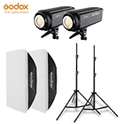 Студийный светодиодный светильник Godox для фото-и видеосъемки 200Ws, 5600K, 2x2,8 м, 2x70x100 см