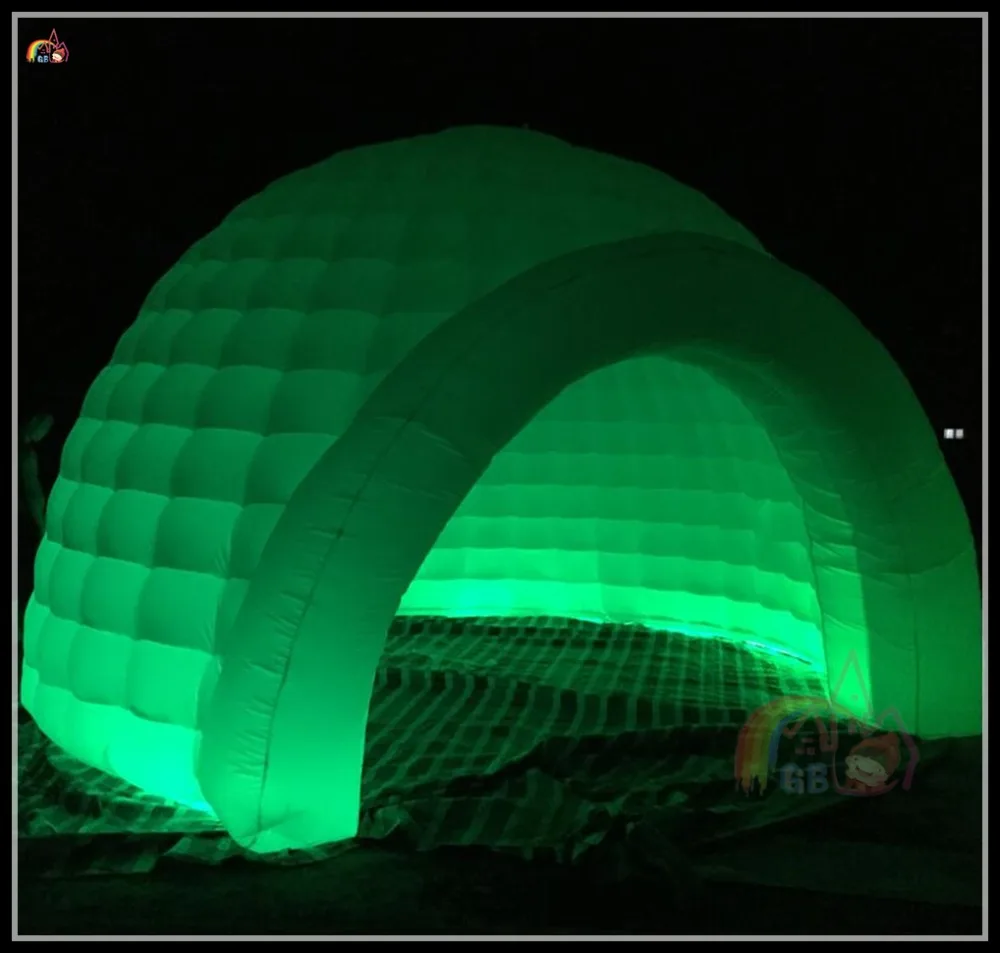 Новый Продукт Надувные Круглой Формы Photo Booth Светодиодные Иглу Шатровым Куполом