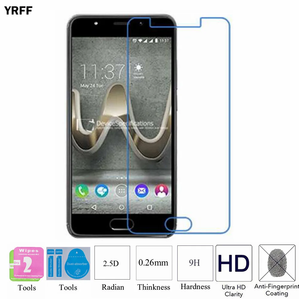 2 шт. 2.5D 0 25 мм 9H закаленное стекло Защита для экрана Защитная пленка Wiko U Feel Fab For