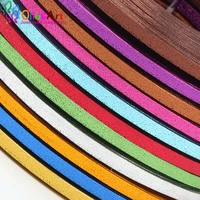 olingart 10mlot 5x1mm flat printed aluminum wire color crafts materials diy women bracelet necklace jewelry making new