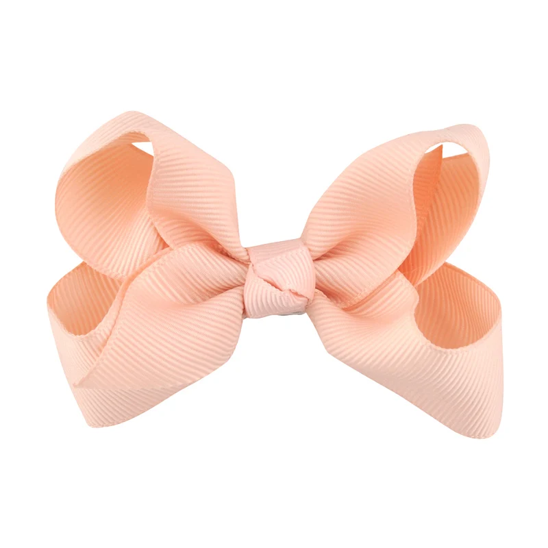 09Dusky Pink 3 дюйма новые милые Твердые бант заколки для волос для детей Детские волосы для девочек Бабочка карамельный цвет ленты аксессуары для волос - Цвет: 09Dusky Pink