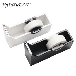 Резак для ленты, инструменты для наращивания ресниц, черно-белый держатель клейкой ленты для ресниц