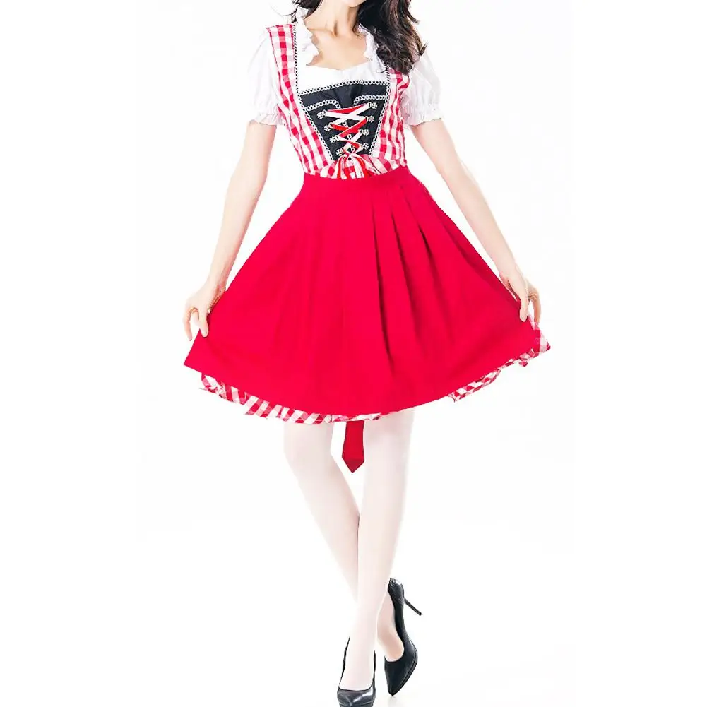 Женский костюм для костюмированной вечеринки Dirndl горничной Октоберфест