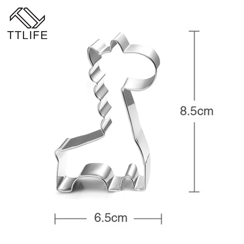 TTLIFE формочки для печенья с оленем из нержавеющей стали, кондитерские изделия для выпечки, бисквит, кондитерские изделия, декор торта, формы для выпечки, аксессуары