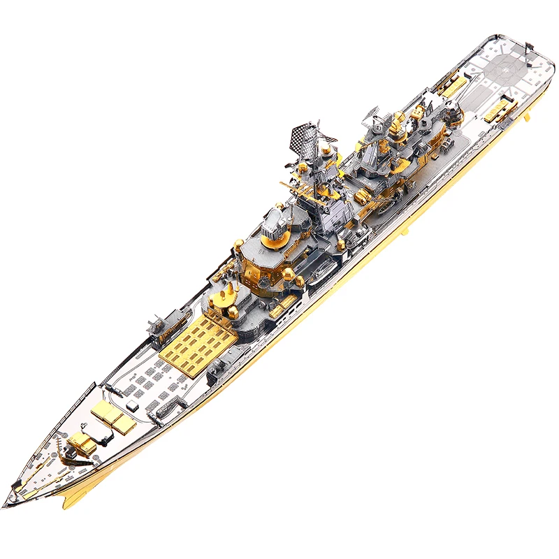 Piececool 3D металлическая головоломка русский Battlecruiser Pyotr великая модель DIY лазерная