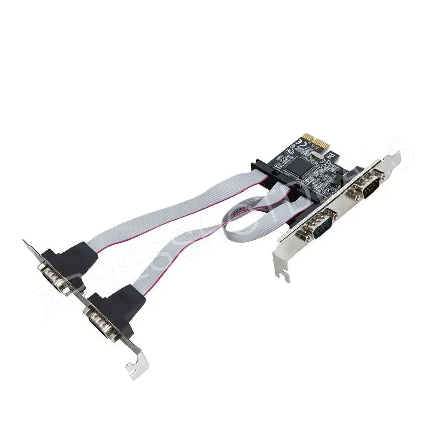 PCI E 4 порта RS232 Express DB9 Серийный Com контроллер расширитель адаптер карта|rs232 pci|pci