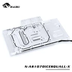 BYKSKI водный блок использовать для ASUS GTX1070-O8G-SIигрGTX 1060 двойной RGB светильникполное покрытие видеокарты медный радиаторный блок