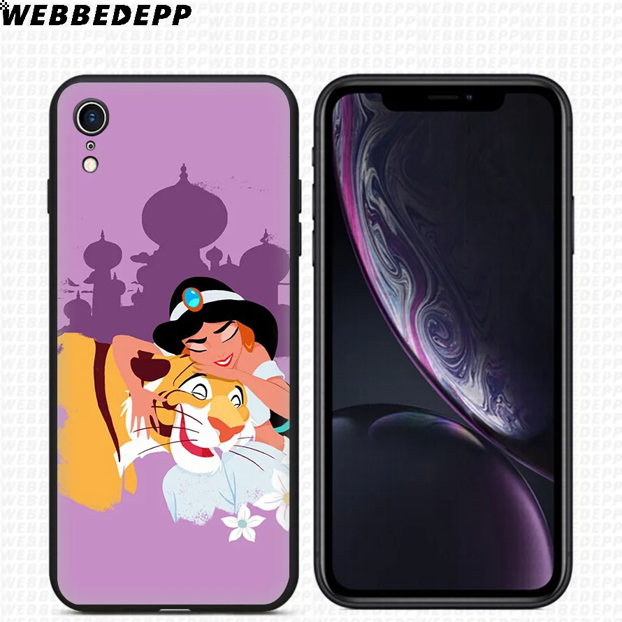 Мягкий силиконовый чехол WEBBEDEPP Aladdin и Jasmine для iPhone 11 Pro Xr Xs Max X или 10 8 7 6 6S Plus 5 5S SE Case |