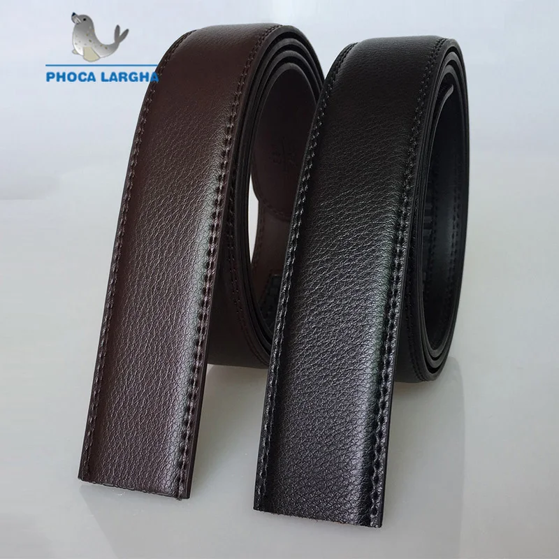 Без пряжки 3 5 см широкий мужской ремень из натуральной кожи без автоматической