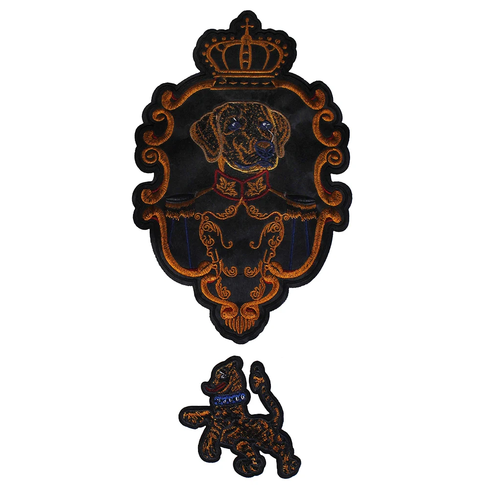 10 компл. Военная форма Корона собака Вышитые тканевые нашивки значок аппликация