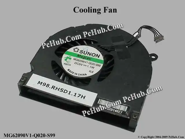 

SUNON MG62090V1-Q020-S99 M98.RHSD1.17H DC 5V 1.1W Server Laptop Cooling Fan