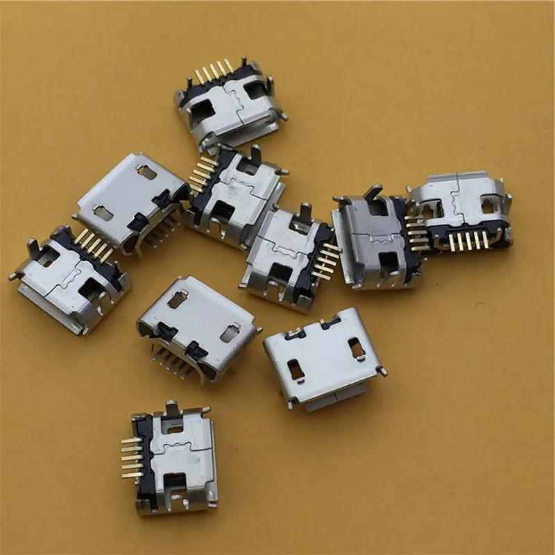 20 шт. Micro USB 5 контактный длинный гнездовой разъем гнездо G32 коннектор OX Horn вьющийся