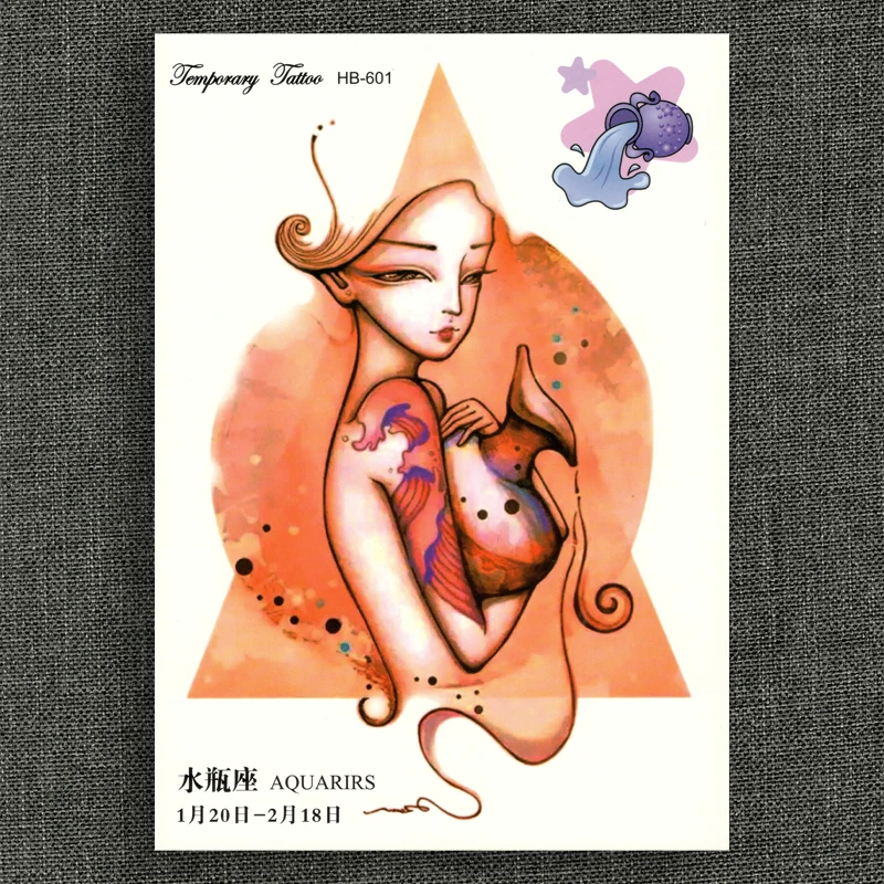 Водостойкие наклейки водостойкие временные искусственные татуировки 12