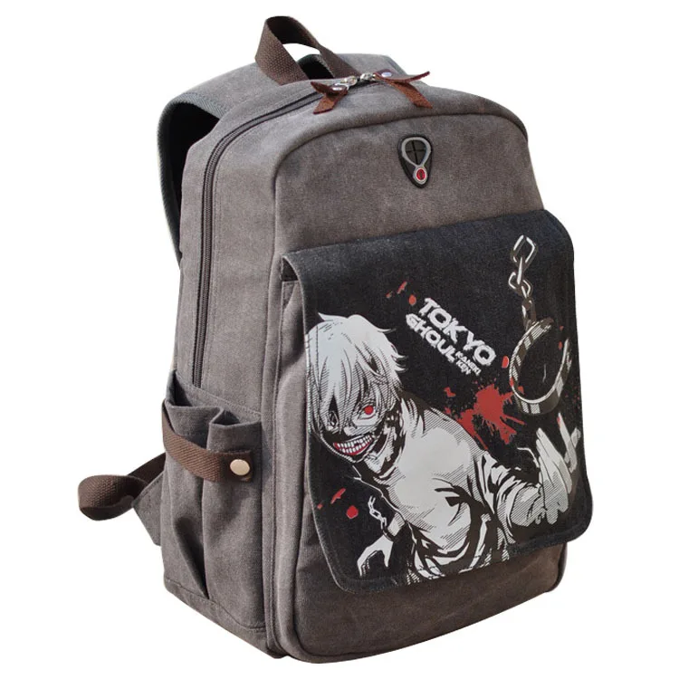 Токио упыри Kaneki Кен аниме холст рюкзак сумка для ноутбука Мешок Школы Модный