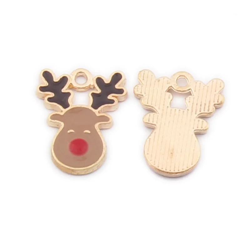 10 шт./компл. Рождественская серия подвеска в виде капли масла для женщин сделай