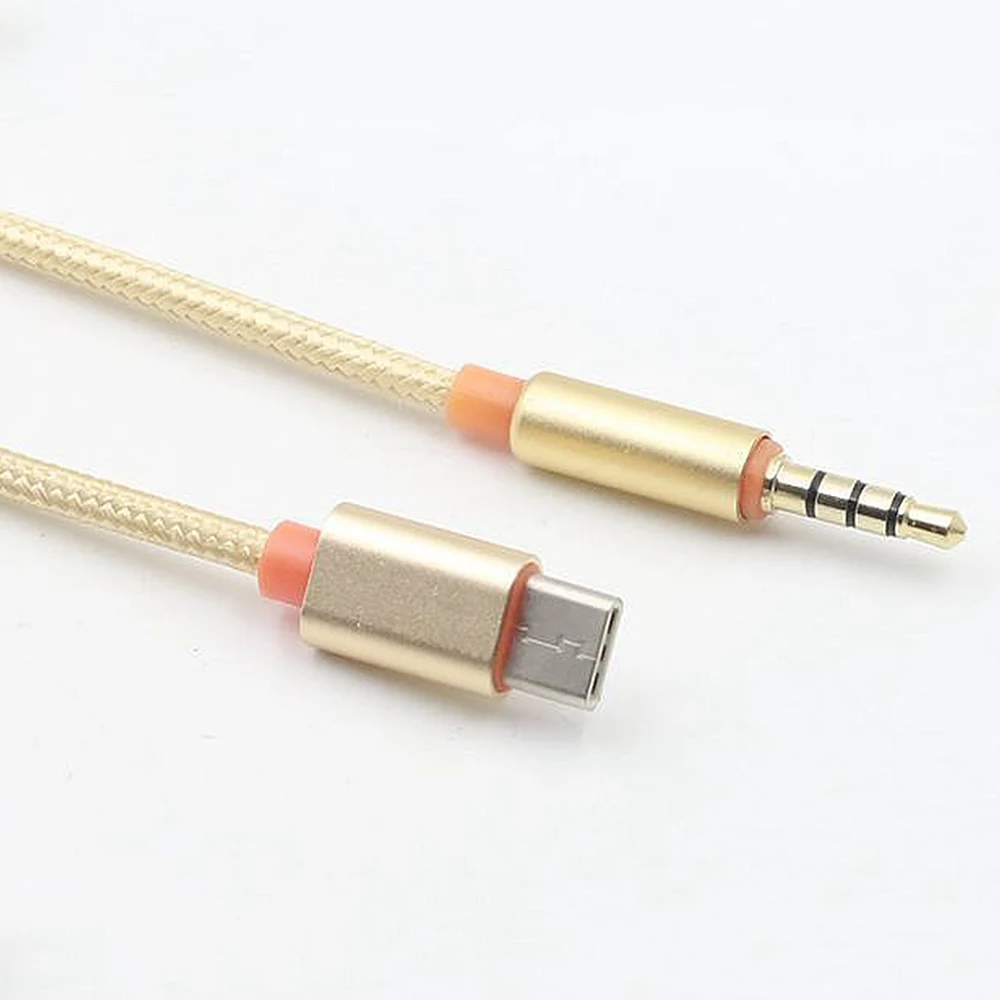 Тип C аудио кабель USB Type для подключения к 3 5 мм разъем ко входу AUX аудиосистемы